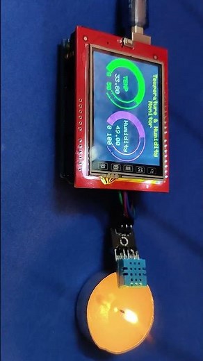 2.4 inch TFT LCD Shield DHT 11 Meter Gauage Animation Temperature & Humidity | Teach Me Something