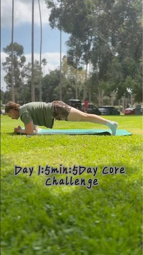 Day 1 of the 7-Day 5-Minute Core Challenge, Save this short and check back tomorrow for Day 2.