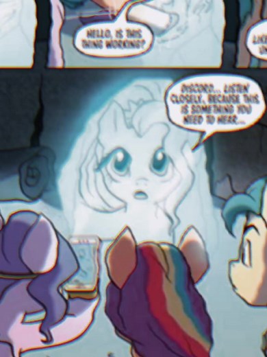 Fluttershy y Discord en el Arco de MLP