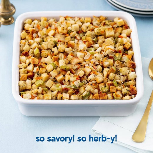 2.4K views · 24 reactions | Get stuffed on stuffing because it isn’t Thanksgiving without it! Enjoy our NEW Butterball Premium Stuffing for all the good stuff, from the freezer right into the oven. | Butterball | Facebook