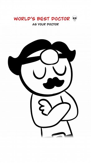 Best Doctor 😅 (Animation Meme) Anim_ RedFlowerCrown #shorts #reels | Motesor Animation