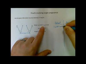 Geometry - Proofs involving angle congruence