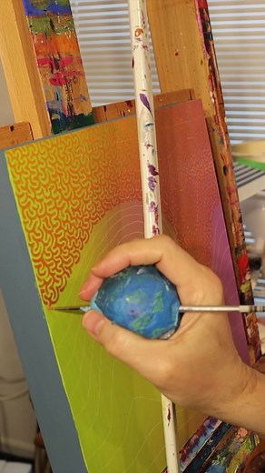 2.6M views · 37K reactions | In the studio with artist Andrew Werth. #ArtistOfTheDay #contemporaryart #SaatchiArt #SaatchiArtArtist #contemporaryartist #ArtoftheDay #artgallery #art #artists #emergingartist #abstractart #paintingoftheday #expressionism #markmaking #patternplay #abstractpainting #abstractartwork | Saatchi Art | Facebook