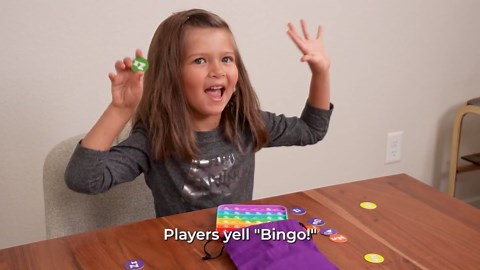 The Fidget Game ABC Bingo, Games for Kids - Six Educational Alphabet Bingo Popping Mats for Preschool, Toddlers, Kindergarten - Learning Activities for 2-6 Players 3+ Years