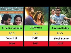 Vijay Deverakonda All Movies List | Hits and Flops | Box Office Collection Report