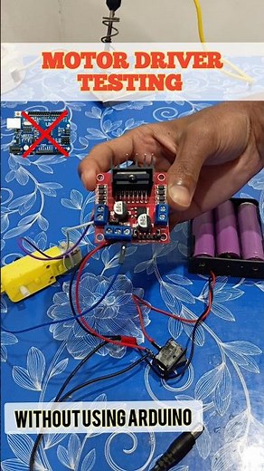 How To Test Motor Driver Without Using Arduino 🤔 #motordriver #electronicsdiy