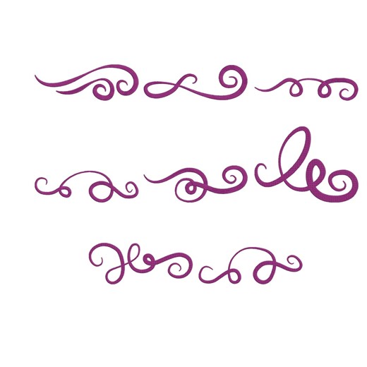 Swirl Decorative Borders Embroidery Design Bundle, Flourish Divider Machine Embroidery File, Instant Download, 9 Sizes - Etsy