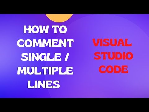 How to Comment Single or Multiple Lines in Visual Studio Code Editor