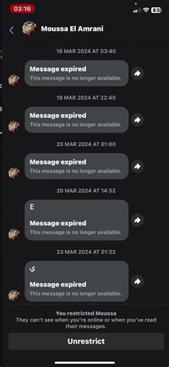 how to unrestrict freind on messanger