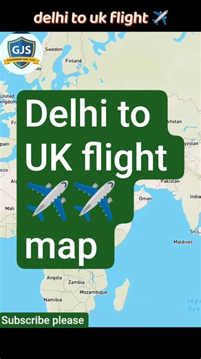 Delhi to Germany Flight Route ✈️ | Realistic Map Animation | #Shorts
