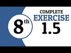 Exercise 1.5 - 8th Class Math - SNC | Waqas Nasir