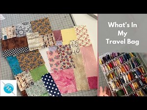 Stitching While Traveling, What I'm Working On, What's in My Project Bag