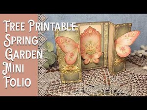 Free Printable Spring Garden Journal Folio Tutorial
