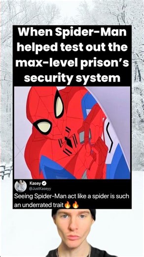 When Spider-Man helped test out the max-level prison's security system