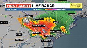 FIRST ALERT (5:57 PM) - Strong to severe storms remain in tact for most of the Metro, with strong wind gusts and frequent lightning as the main threats. We're noticing an uptick in lightning near/south of Summerville, which is a sign of brief intensification in far eastern Dorchester County. Tune into Live 5 News at 6 PM after Big 3 Basketball for the latest on your First Alert forecast! | Bill Walsh - Live 5 News