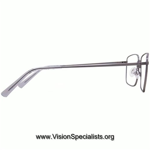 Flexon H6081 Eyeglasses Mens Full Rim Rectangle Shape Matte Gunmetal071