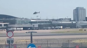 88K views · 2K reactions | A helicopter has been patrolling over Heathrow at very low attitude for past hour. Watch live 24/7 at cam.airlive.net/lhr | AIRLIVE.net | Facebook