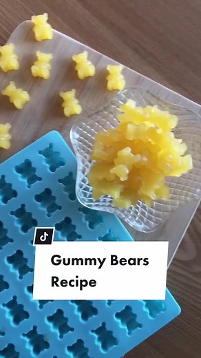 Easy homemade #gummybears 🐻 #gummybear #diy #gummies #fyp #homemade #recipe #recipesoftiktok #makeitmini