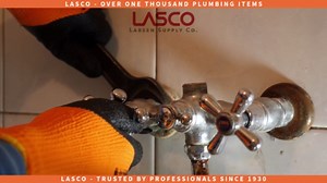 LASCO 17-6759 1/4-Inch Female Compression by 3/8-Inch Male Compression Brass Adapter, Copper