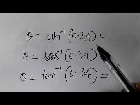 Sin cos tan inverse value finding by using log book