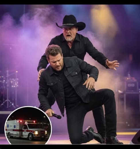 😱 HORROR SCENE: Blake Shelton collapses mid-song, rushed to the emergency room as Trace Adkins confirms his condition is "critical" The lights on the Grand Ole Opry stage suddenly went out. In the middle of the resounding chorus, Blake Shelton suddenly clutched his chest, staggered back before collapsing completely, his body hitting the stage floor with a terrifying thud. Details in comment👇 | Stars Today