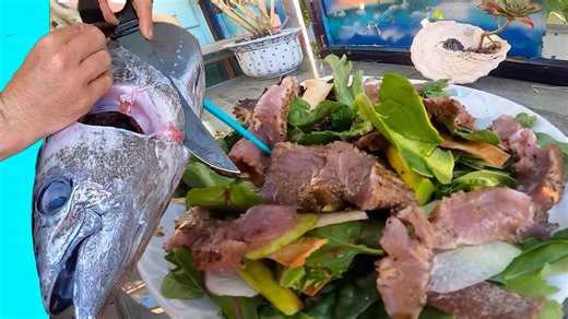 Traeger-Seared Bluefin Tuna Salad – Catch, Clean, Cook SDFS Style