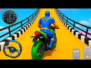 Mega Ramp Bike Stunts Games 3D – Impossible Motorcycle Mega Ramp Racing 3D – Android Gameplay Ep 133