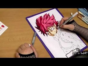 Drawing Natsu Dragneel from Fairy Tail