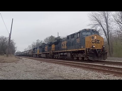 Southbound CSX tanker train on the Henderson sub 3/8