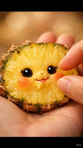 ai pineapple 🍍 eating pineapple 🍍 #ai #viral #viralvideos #tranding #pineapple #eatingfood #growth