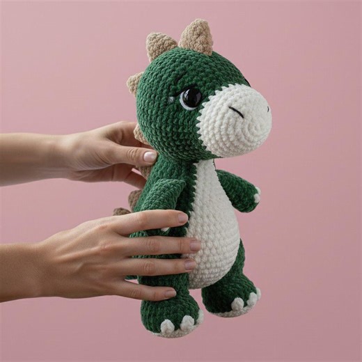Dinosaur Crochet Pattern , Amigurumi DIY Toy , PDF Digital Download , Beginner Friendly - Etsy UK