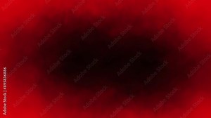 Floating red smoke on black background. Slow motion of fog smoke red color. scary dramatic scene of red smoke