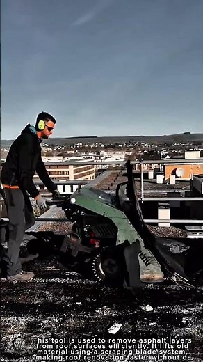 Asphalt Roof Removal Work Tool Using Manual Stripping Machine #worktool