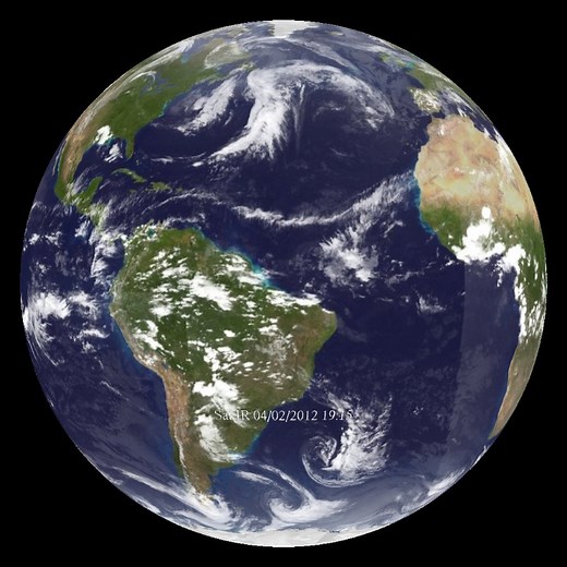 Clouds - Real-time - Science On a Sphere