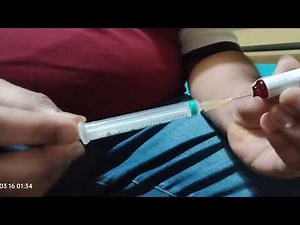 girl getting injection in buttocks crying