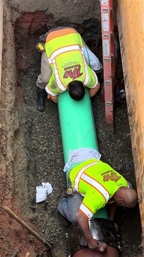 Custom Flexible Rubber Coupling: Clay Pipe to PVC Sewer Repair Installation