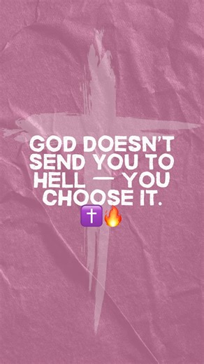 Word Over World ✝️ | God doesn’t send people to hell…people choose life without Him. ✝️🔥 Eternity isn’t God forcing you somewhere you never wanted to be. It’s... | Instagram