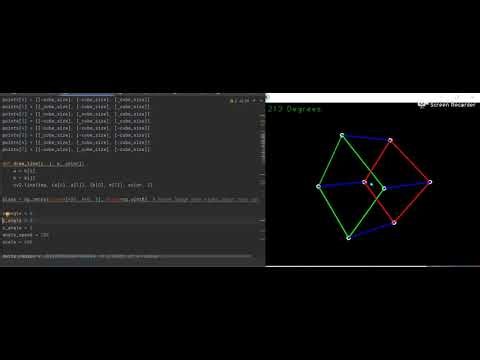 OpenCV Python 3D Cube Rotation