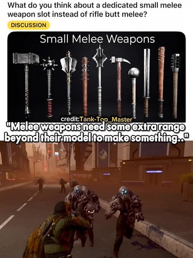 Melee weapons need some extra range beyond their model - Helldivers 2