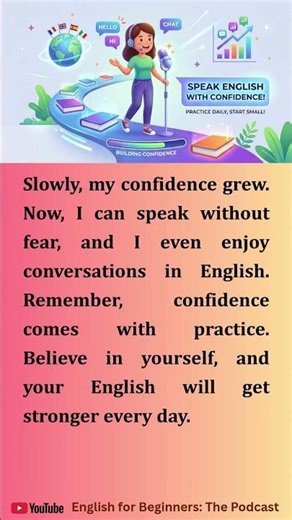 How to Build Confidence in English Speaking📚 | English Reading and Listening Practice #easyenglish
