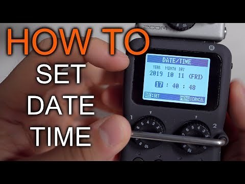 How to Set Date and time on Zoom H5