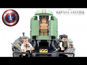 LEGO Marvel Captain America super soldier transformation MOC