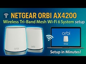 Netgear Orbi AX4200 Wireless Tri Band Mesh Wi Fi 6 System setup