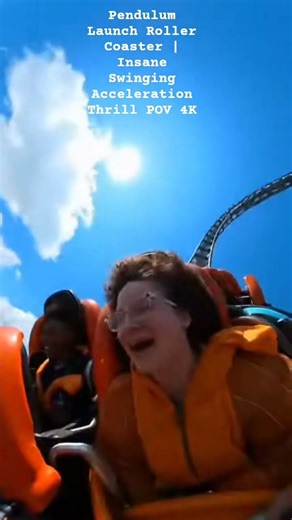Roller coaster- Pendulum Launch Insane Swinging Acceleration Thrill POV 4K#rollercoaster#thrillride