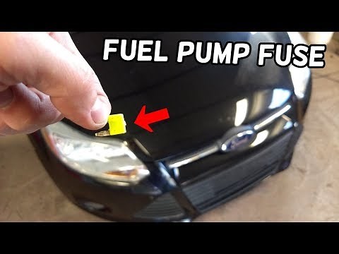 FUEL PUMP FUSE LOCATION AND REPLACEMENT FORD FOCUS MK3 2012-2018