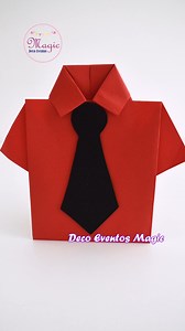 👔¡Crea una Tarjeta en Forma de Camisa para Papá!🎁 Sorpresa Creativa para Papá: Tarjeta Camisa Paso a Paso👔Make a Shirt-Shaped Card for Dad!🎁 Creative Surprise for Dad: Step-by-Step Shirt Card #diadelpadre #tarjetaspersonalizadas #reels #manualidades #decoeventosmagic | Deco Eventos Magic