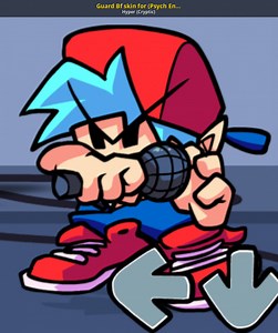 Guard Bf skin for (Psych Engine) Mod for Friday Night Funkin' | FNF Mods