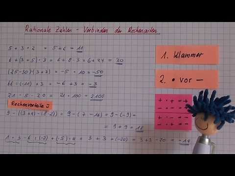 Rationale Zahlen - Verbinden der Rechenarten