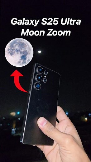 Samsung Galaxy S25 Ultra Moon Zoom Test #galaxys25ultra #s25ultra