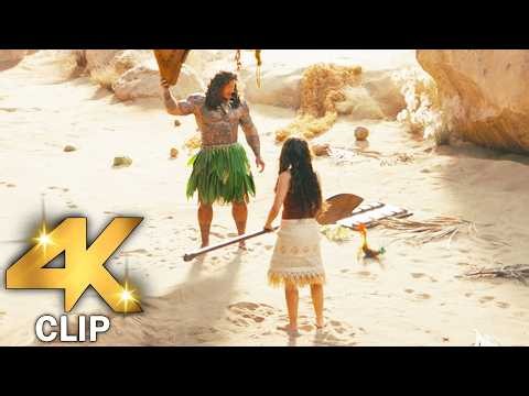 Moana Meets Maui Scene | MOANA (2026) MOVIE CLIP 4K
